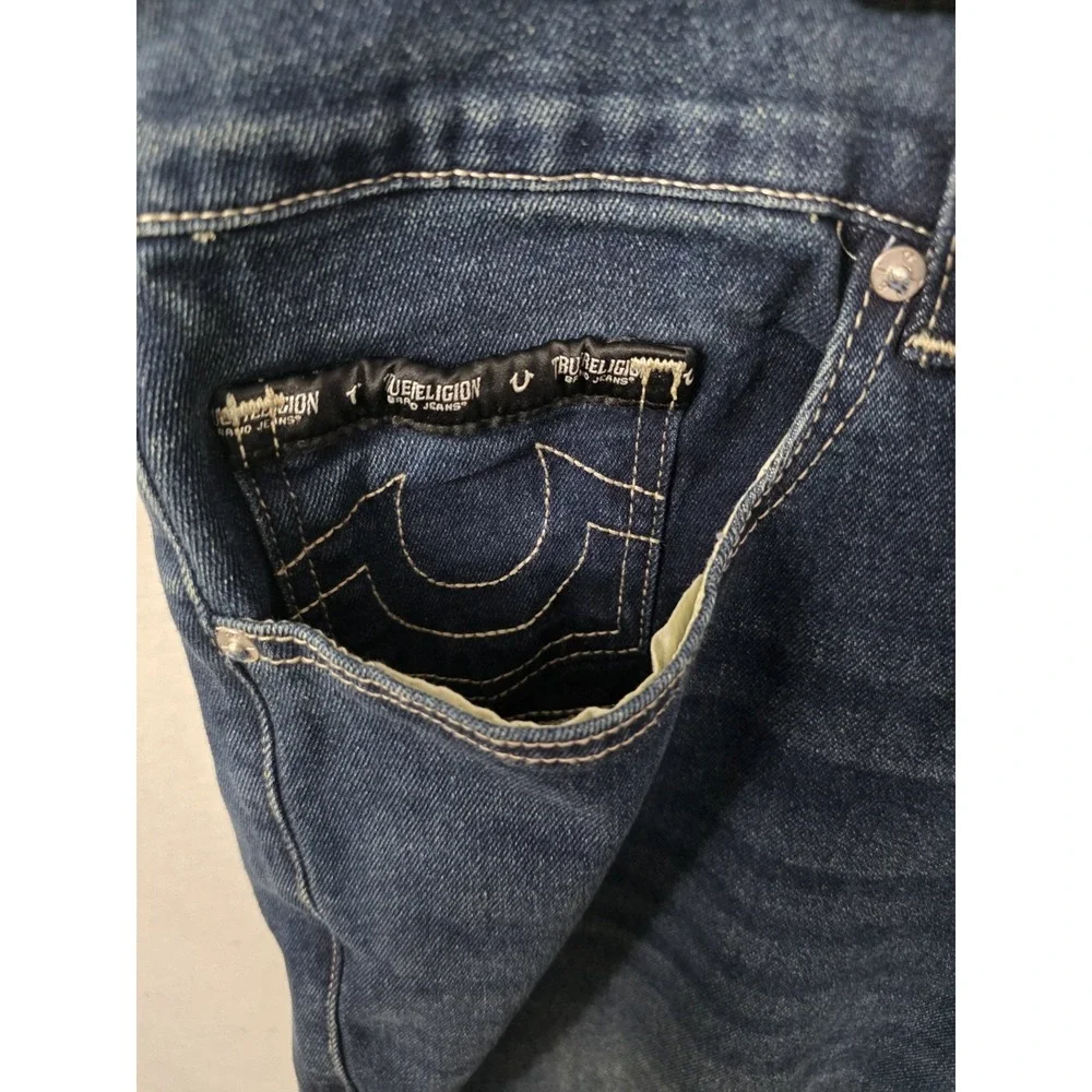 True Religion Men's‎ Jeans Size 36/32 Geno SN Slim Dark Woodland Wash New W Tags